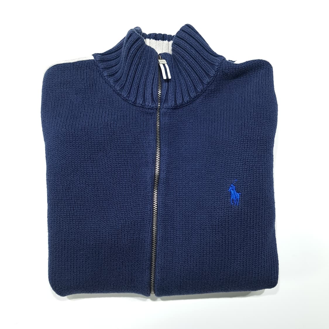 CL190 XL 랄프로렌 스포츠 코튼 하이넥 집업 니트 자켓 상품이미지8