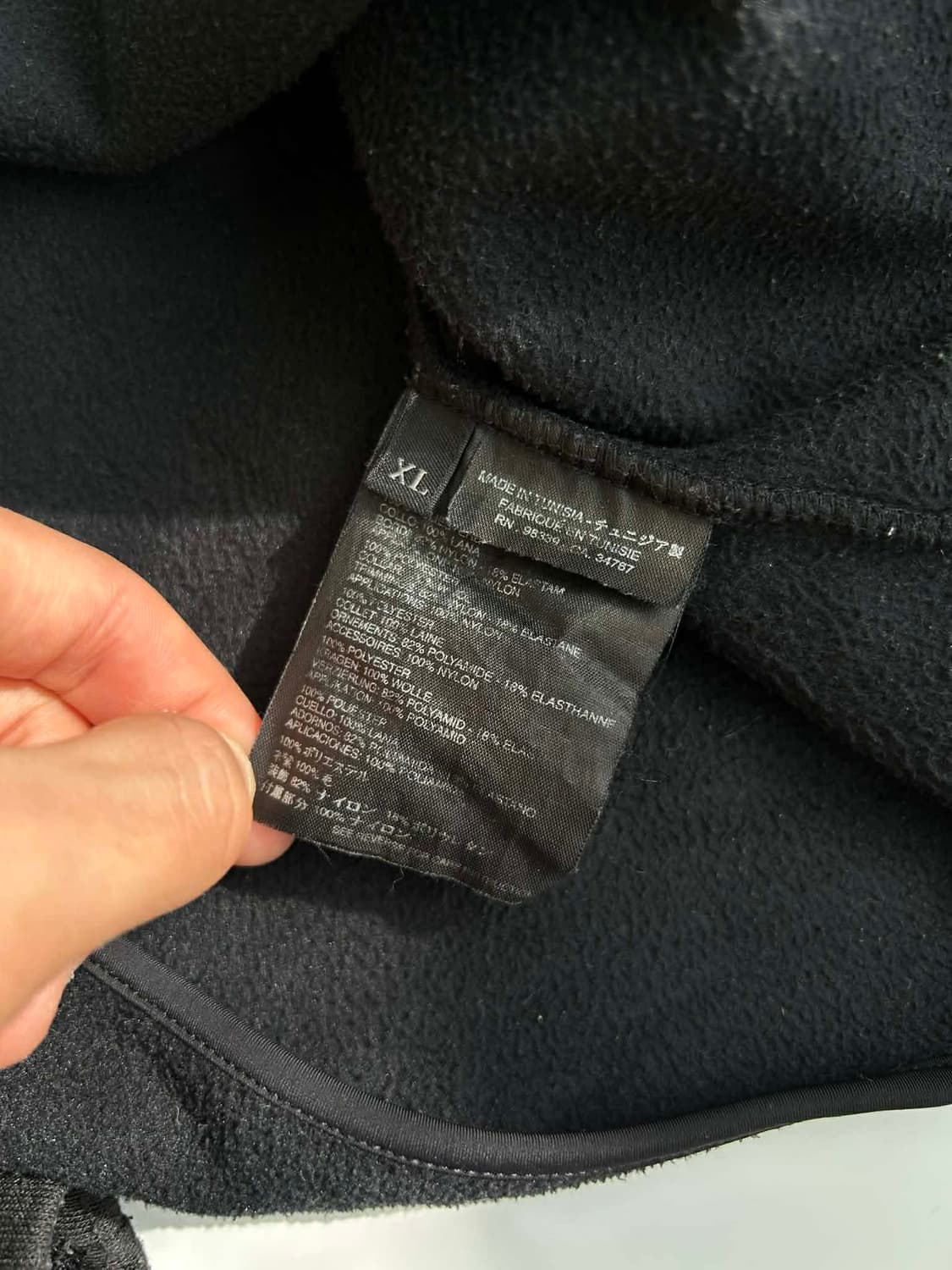 [XL] 프라다 스포츠 00s 경량 플리스 하프집업 나일론 엘보우 상품이미지4