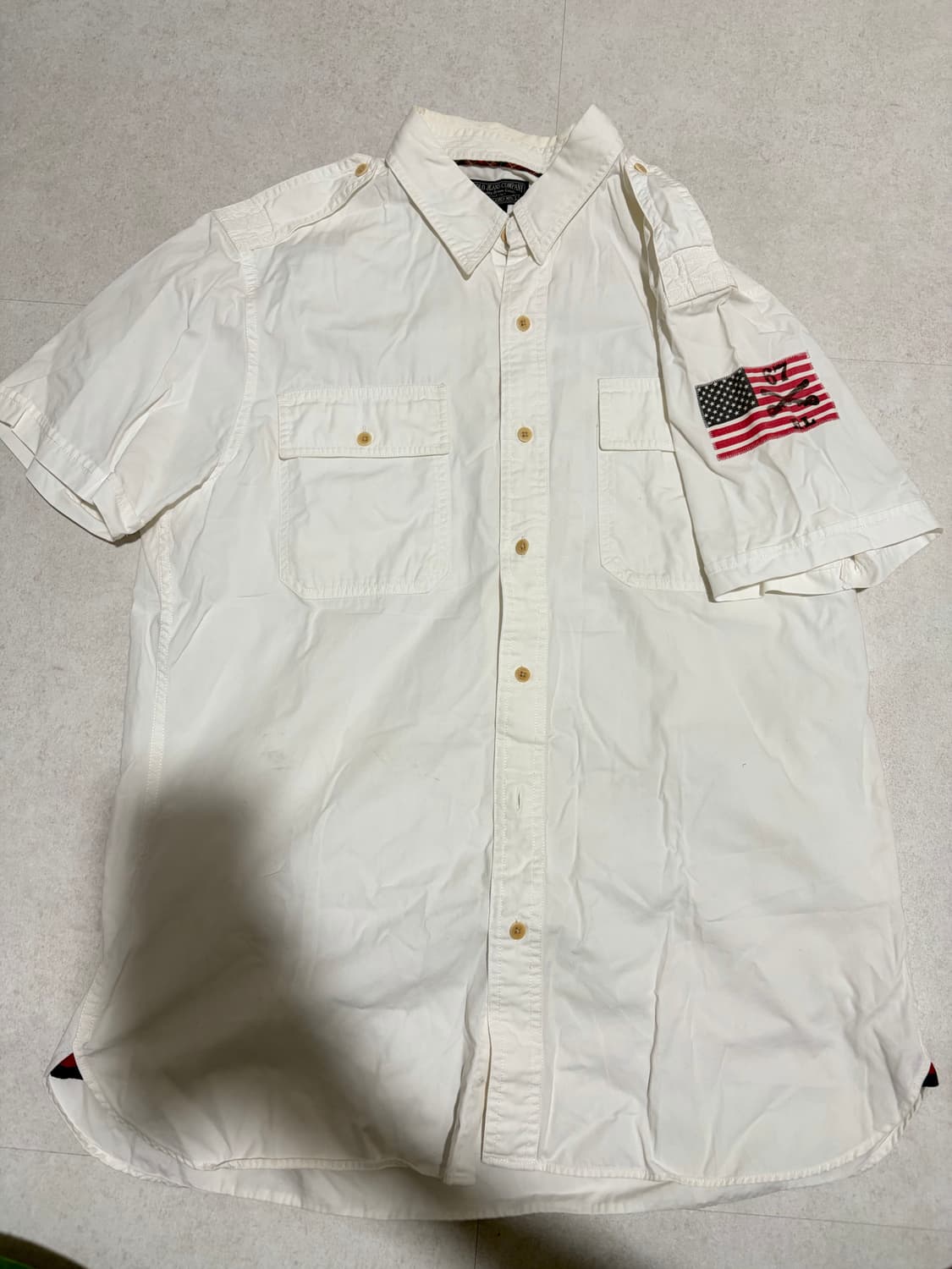 폴로 usa 미국국기 올드스쿨 반팔셔츠 100 상품이미지1