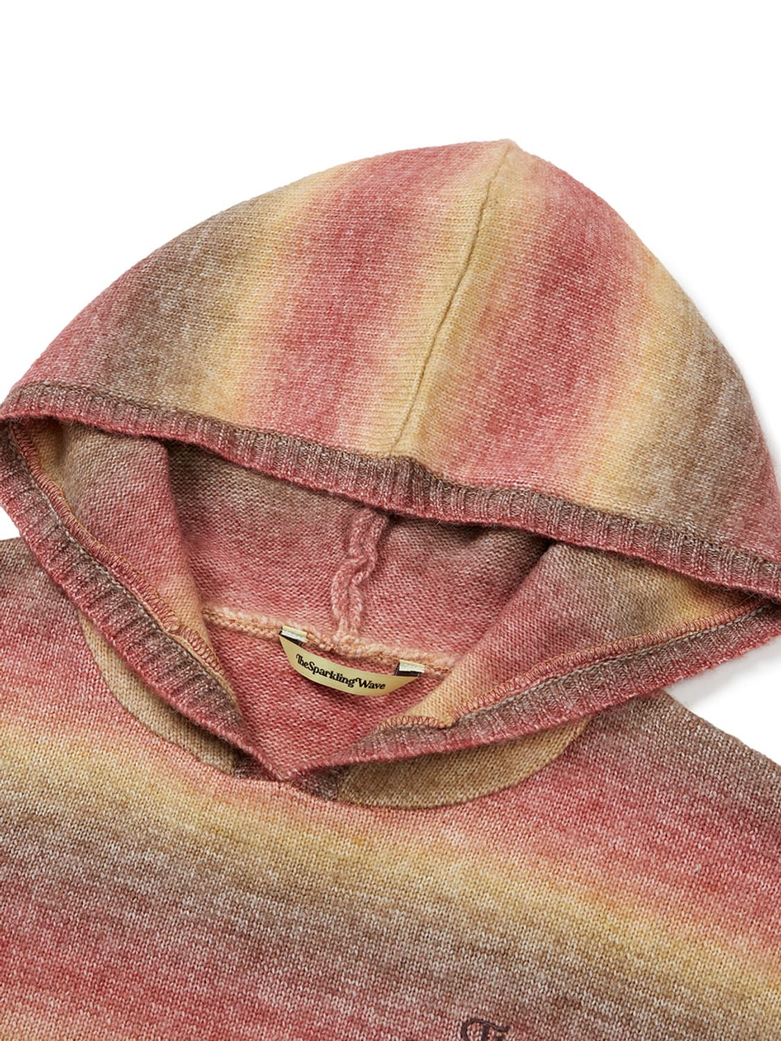 Gradation Knit Hoodie Brown 상품이미지3