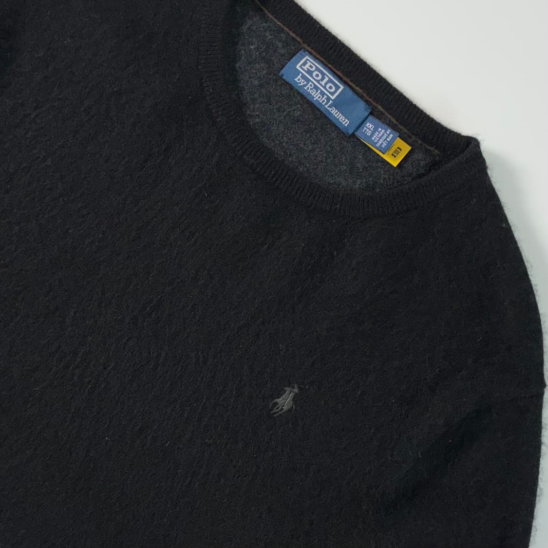 Polo  폴로 랄프로렌 신형 QR 자수 블랙 울니트 상품이미지3