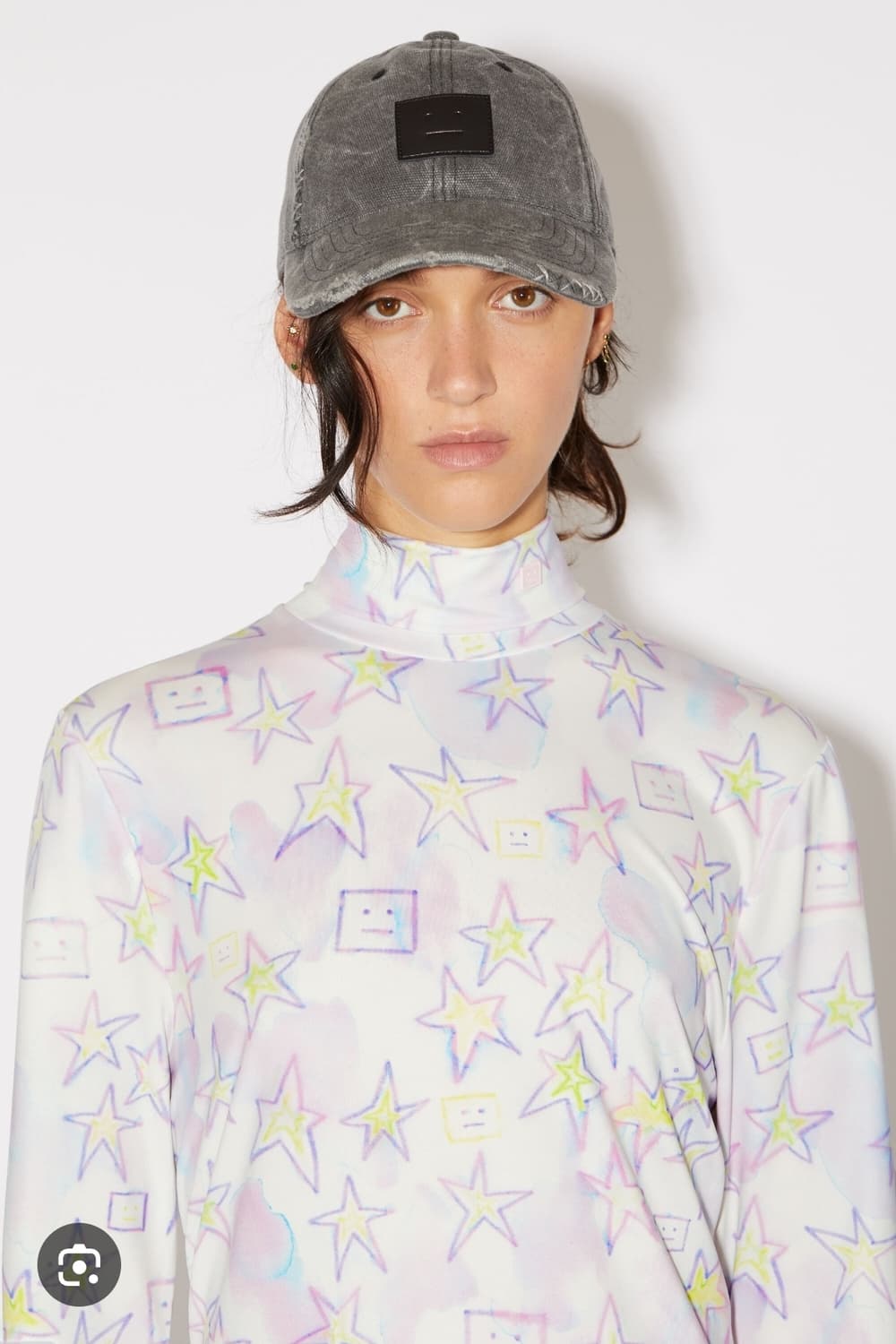 정품 아크네스튜디오 남녀공용 프린트 폴라 티 라지사이즈 상품이미지2