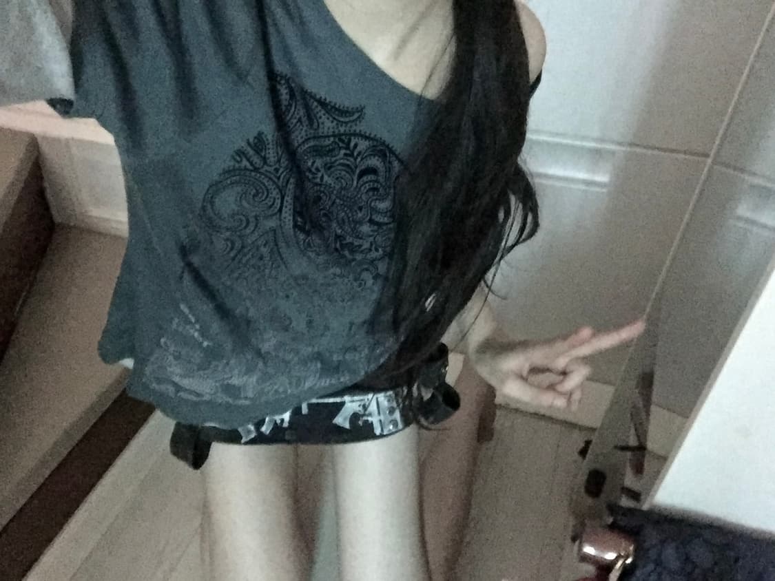 (핏 보장) Vintage Y2K 반팔 슬리브 티 상품이미지2