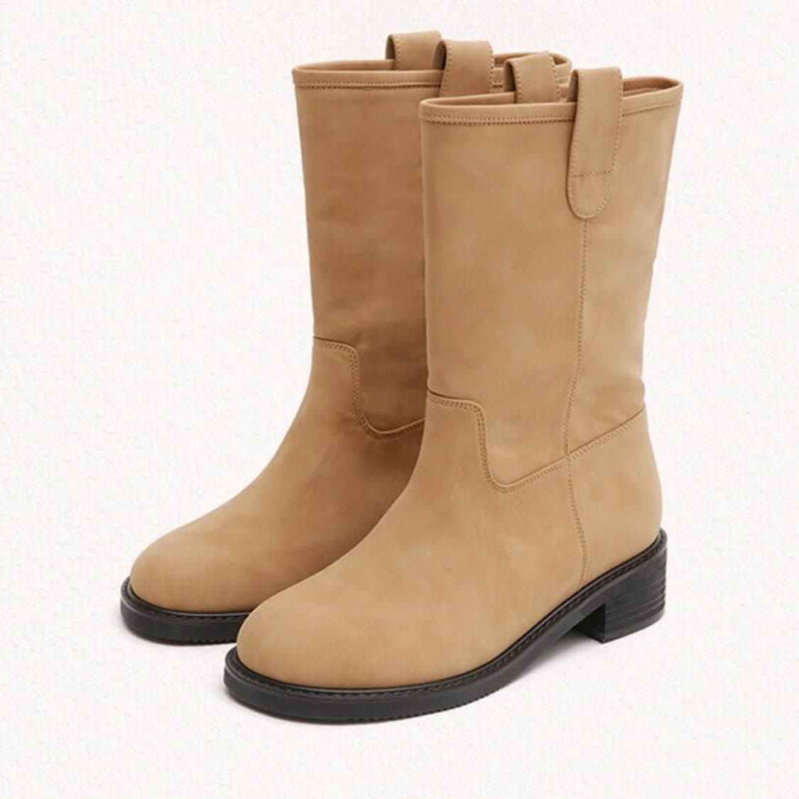 마크모크 24ss manon 빈티지 무드 미들부츠 카멜 240 상품이미지1