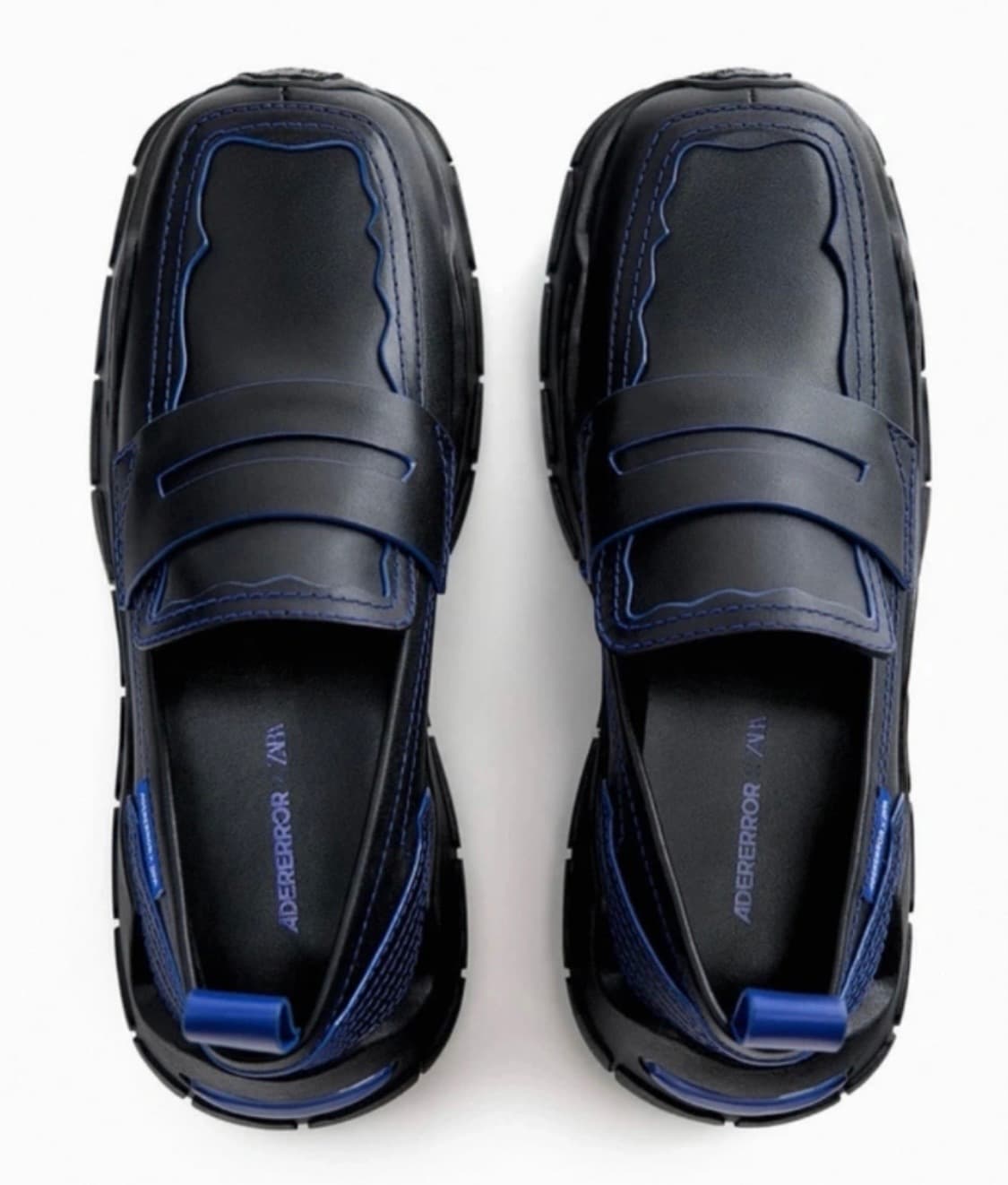 자라x아더에러 레더 트랙 솔 로퍼 새상품 상품이미지3