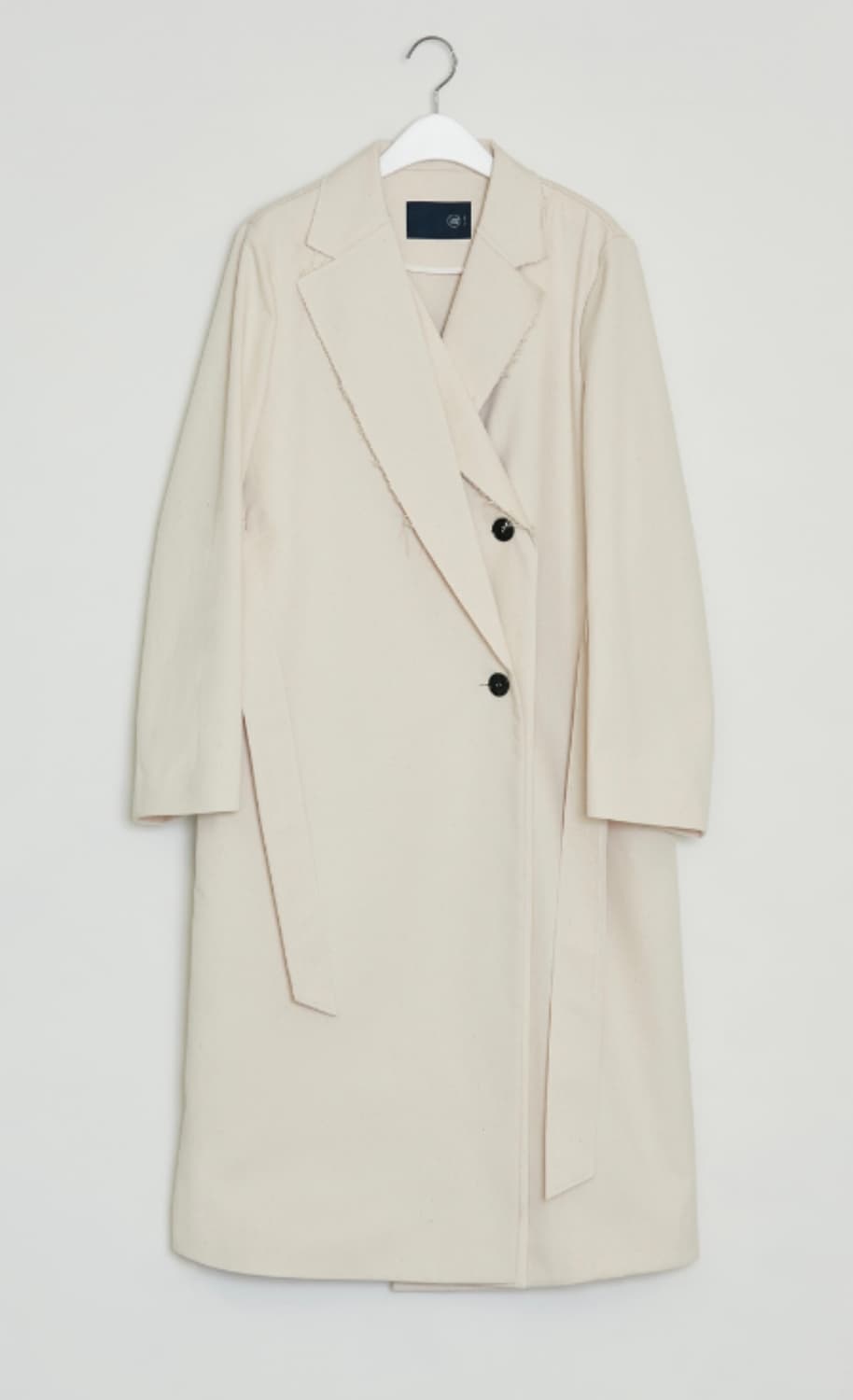 RECTO 렉토 FRAYED HEM OVERLAP COAT 상품이미지1