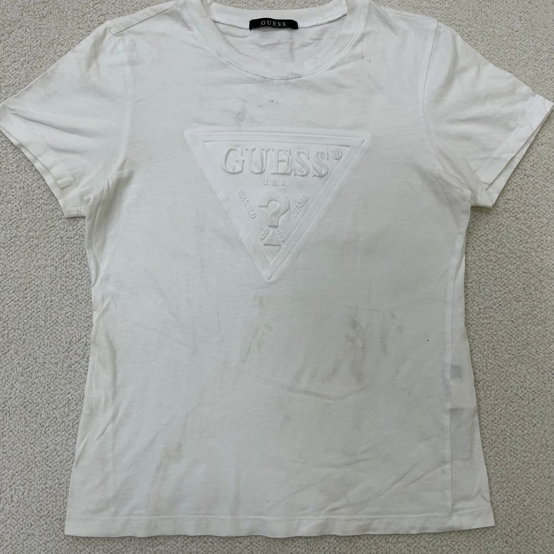 S 게스 여성 빅로고 반팔 티셔츠 0323M 상품이미지5