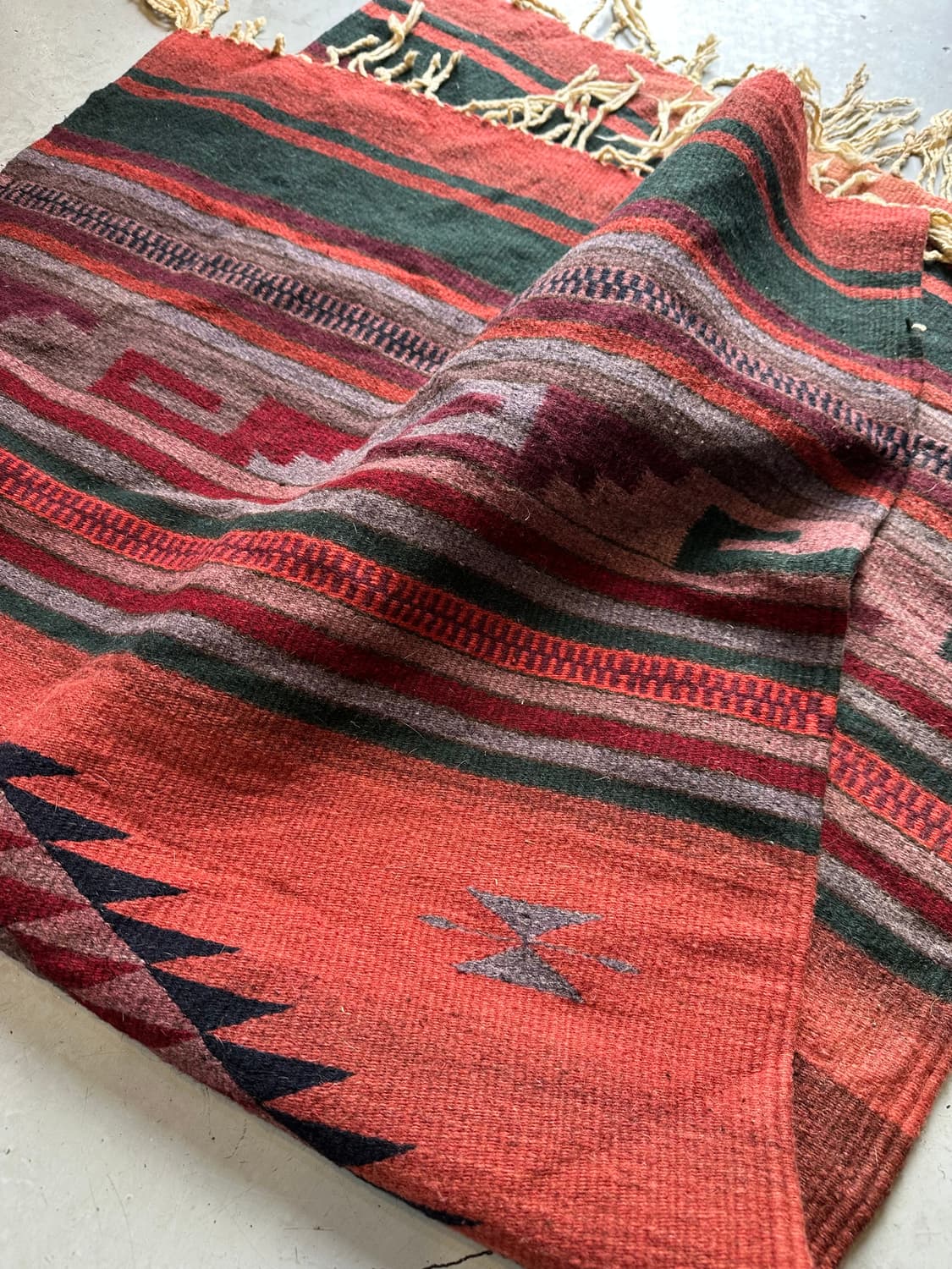 빈티지 아즈텍 웨스턴 오리엔탈 러그 상품이미지2