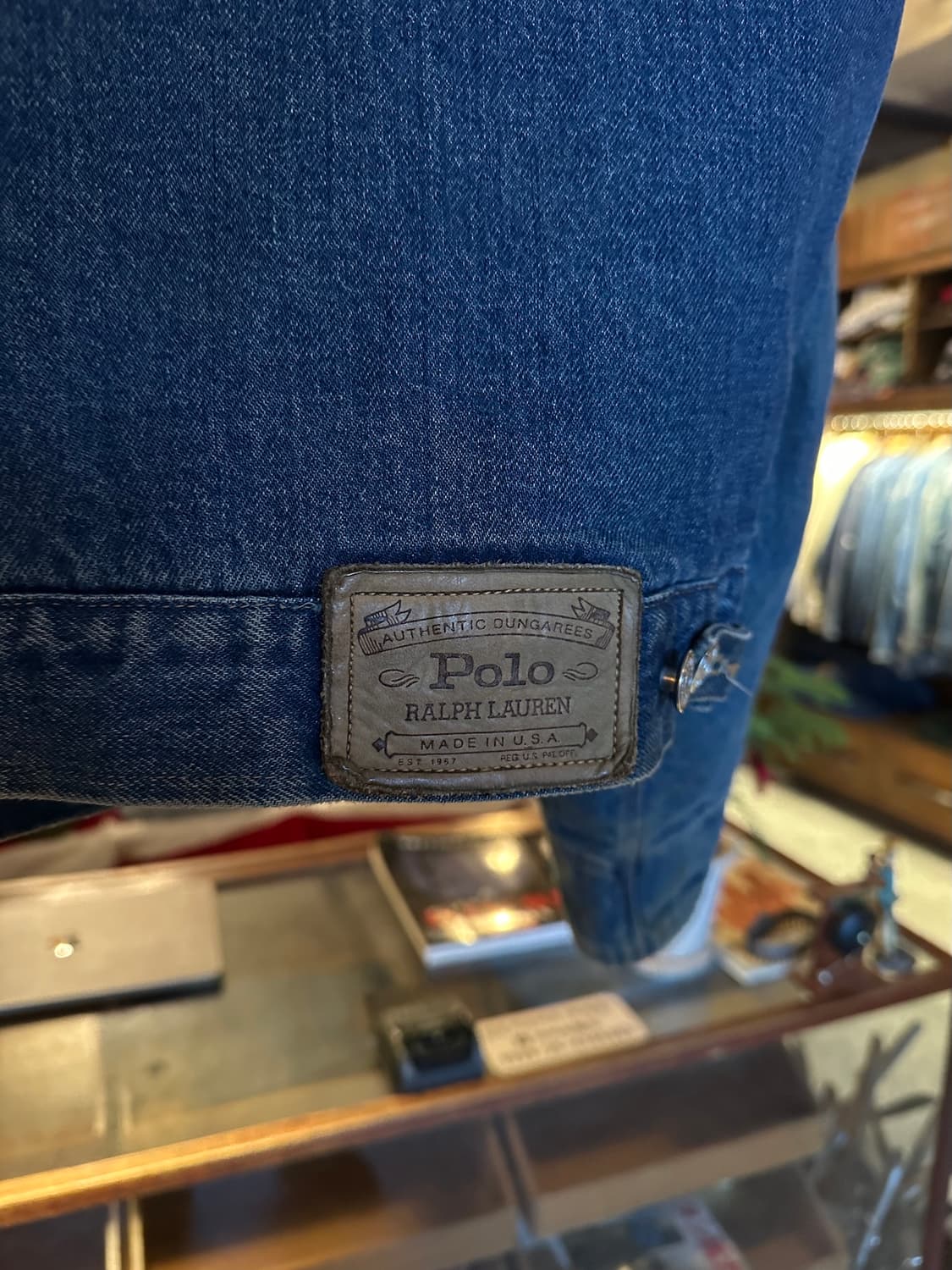 80s USA 빈티지 폴로 랄프로렌 덩가리 데님 자켓 상품이미지7