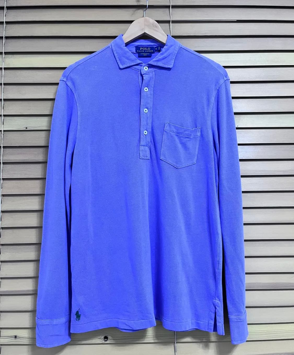 폴로랄프로렌 남성 퍼플매쉬긴팔PK티셔츠 상품이미지2