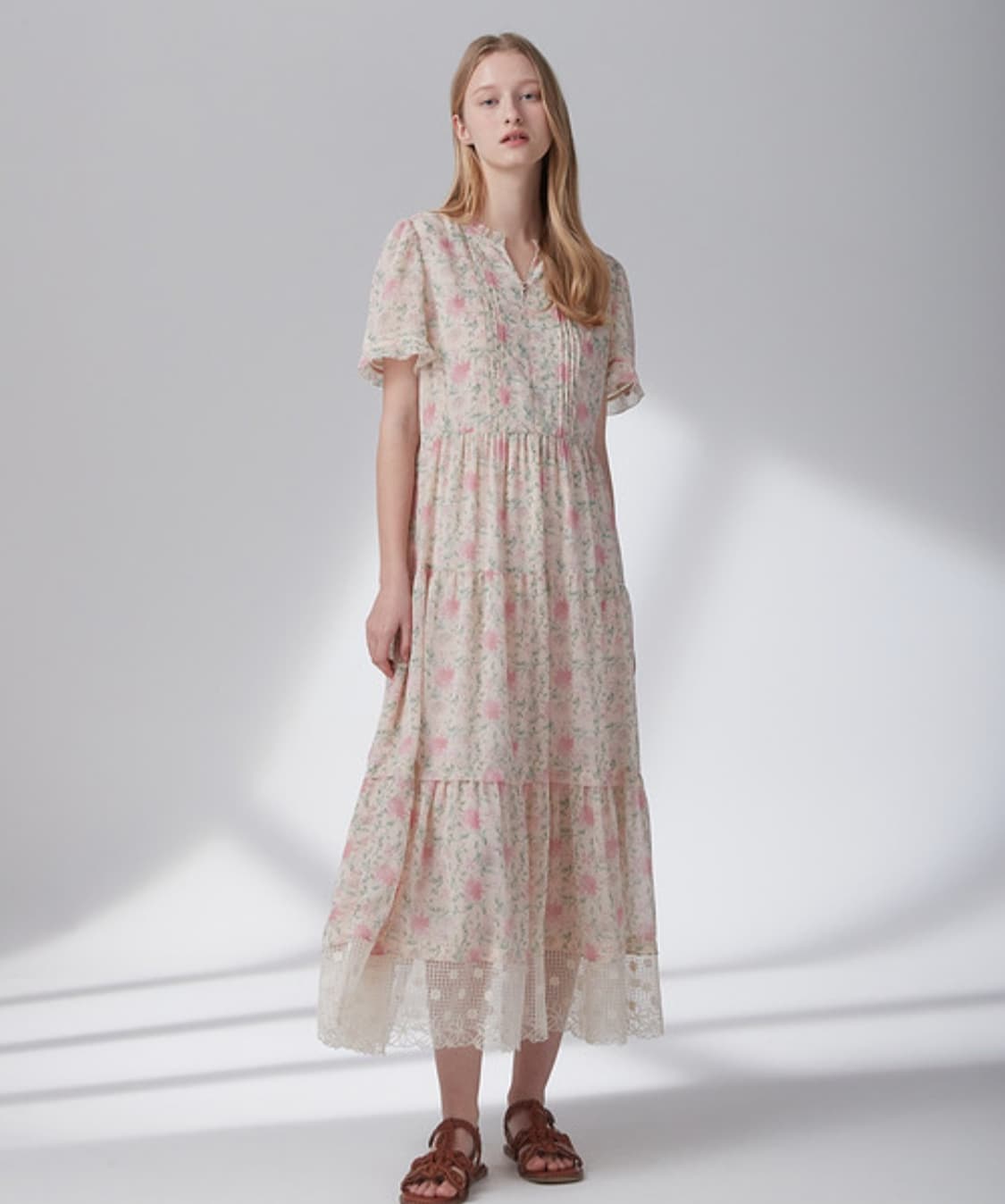 써스데이아일랜드 레이스 포인트 롱원피스 S사이즈 상품이미지1