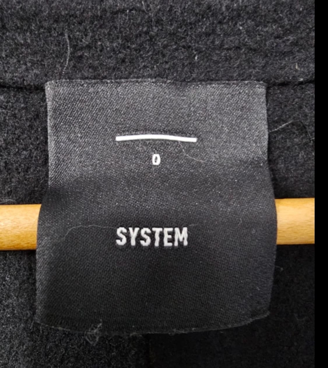 한섬 시스템 SYSTEM 캐시미어 블랙 오버핏 롱코트 ~66 상품이미지7