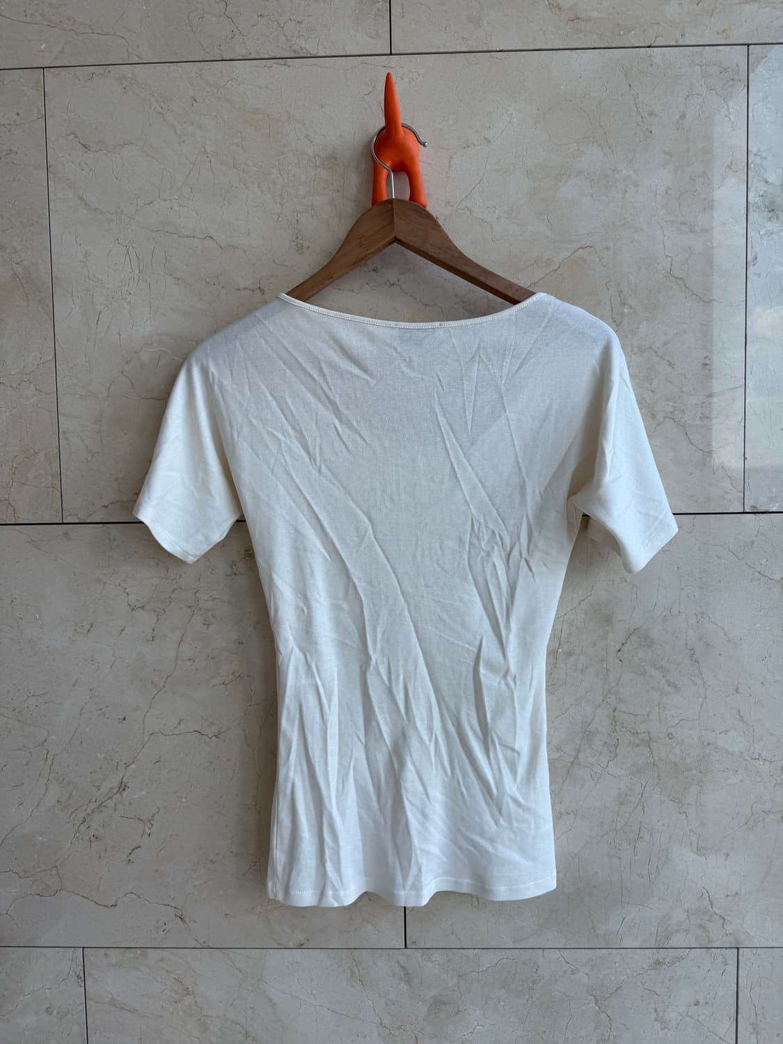 르메르 Lemaire 여성 세컨 스킨 티셔츠 블랙 xs / 오프화이트 m 상품이미지3