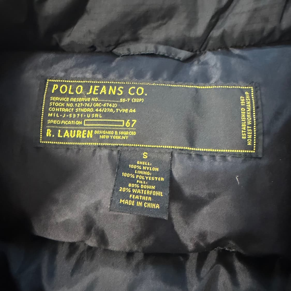 폴로 진스 패딩 자켓 상품이미지3