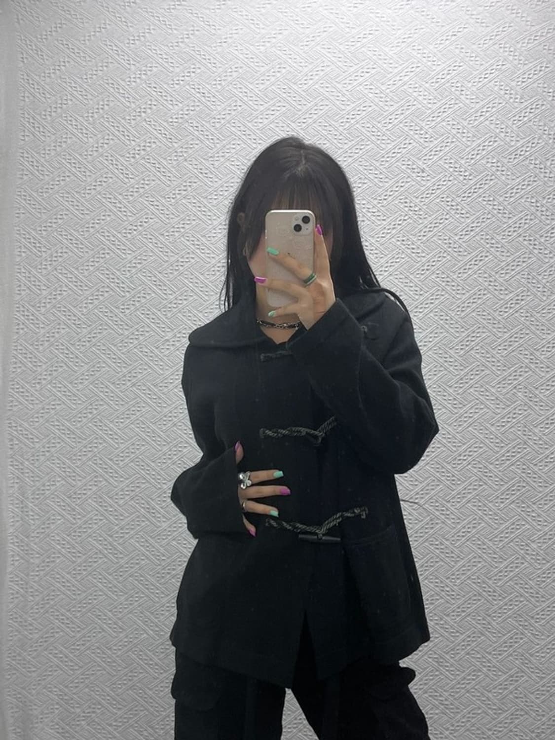 폴로 랄프로렌 모던 더플 캐시미어 떡볶이 코트 M C07359 상품이미지2