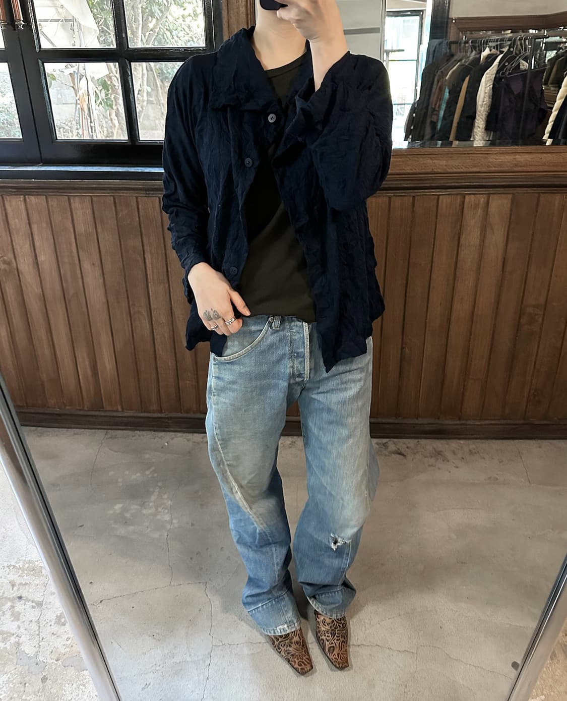 ISSEY MIYAKE ME crinkle pleats blouse 상품이미지3