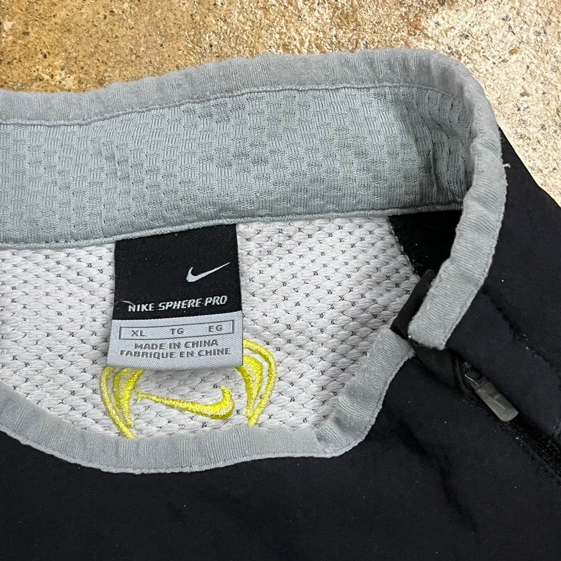 [정품/XL] 나이키 블랙 바람막이 하프집업 b16 상품이미지5