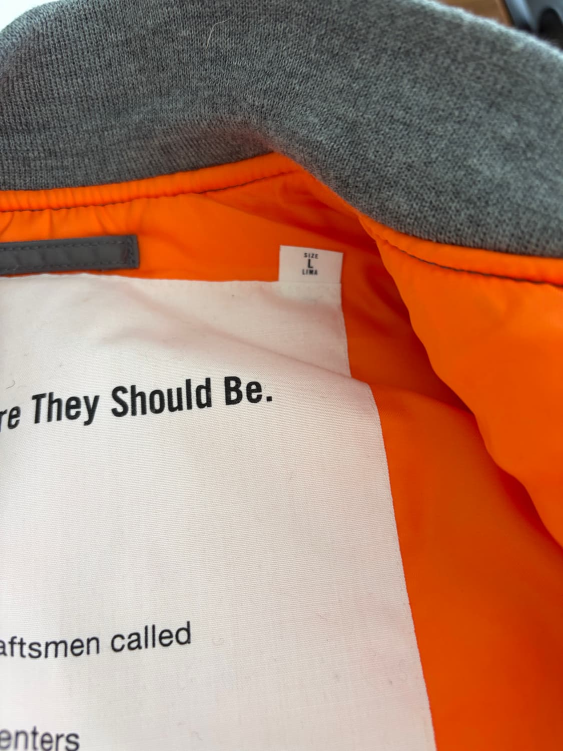 더블탭스 ma-1 봄버 자켓 사이즈 L 상품이미지5