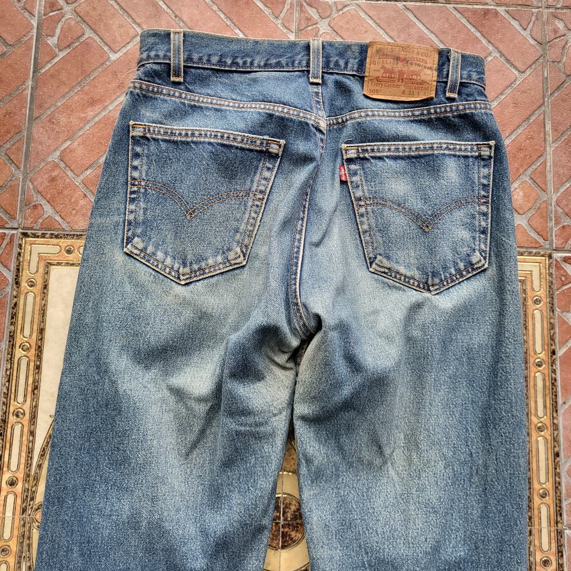 90s 미제 리바이스 505 데님 팬츠 33/31 상품이미지3