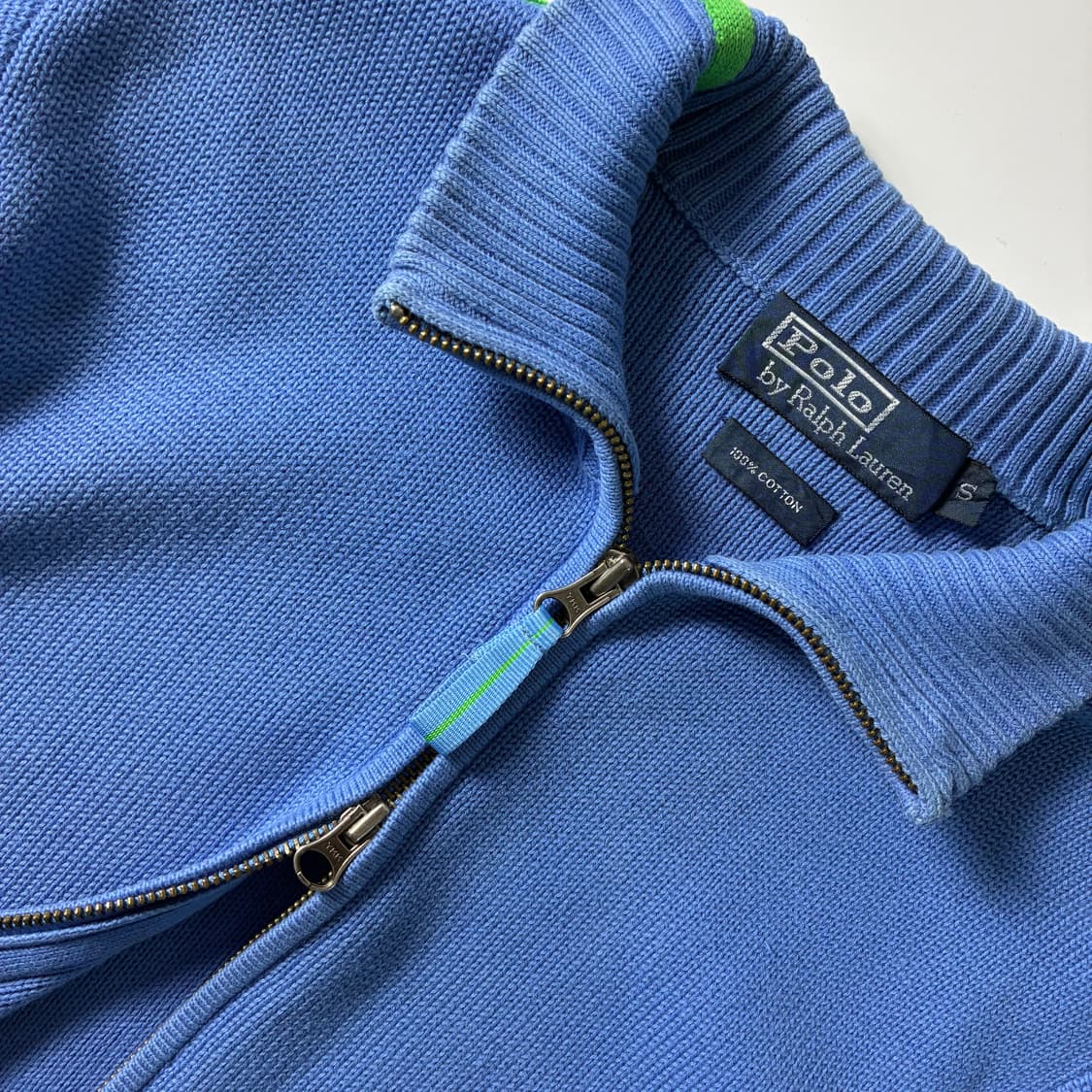 Polo  폴로 랄프로렌 자수 코튼 소라 투웨이 니트집업 상품이미지4