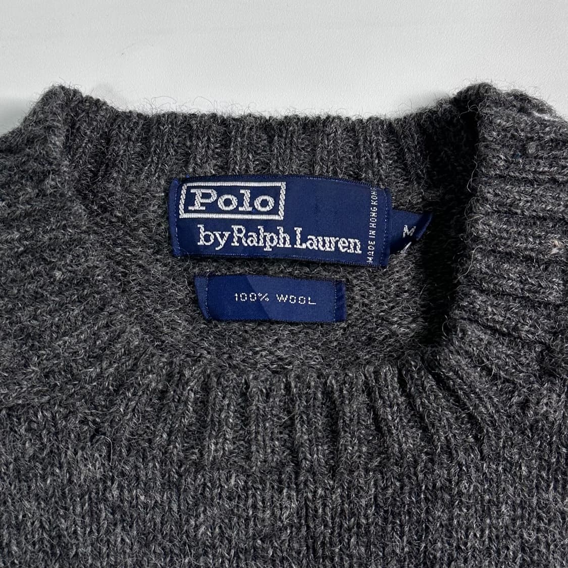 폴로 랄프로렌 셔틀랜드 울 챠콜 니트 상품이미지5