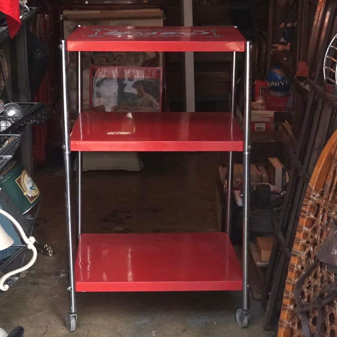 빈티지 소품 1980s 코카콜라 롤링 캐스터 선반카트 상품이미지5
