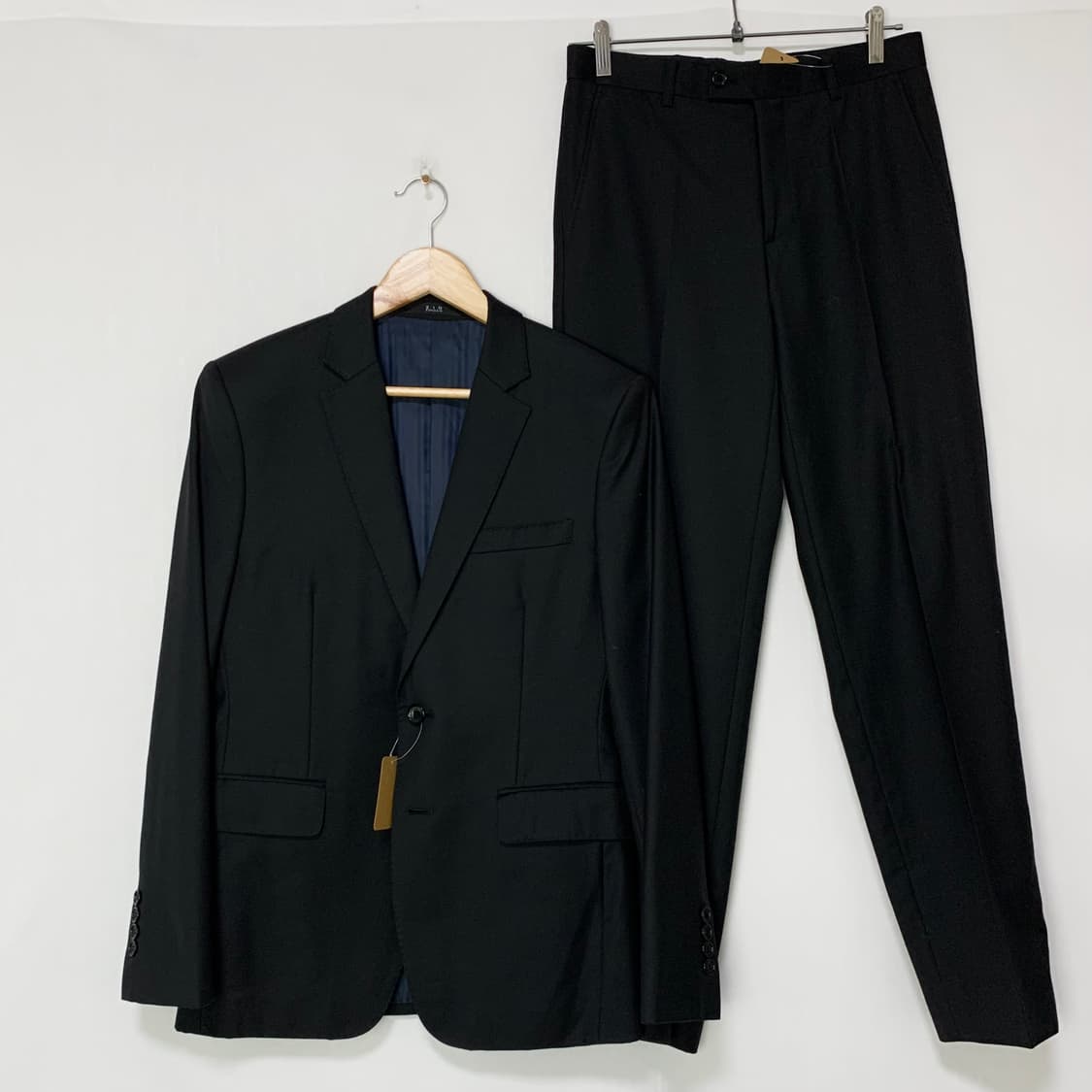 지오송지오 블레이저 슬랙스 블랙 정장 세트 95 28인치 상품이미지1