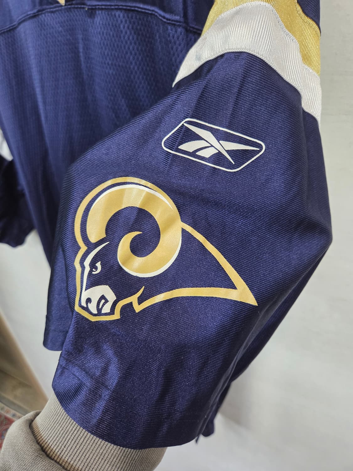 리복 nfl 노마킹 메쉬 럭비져지 반팔 xl 상품이미지4