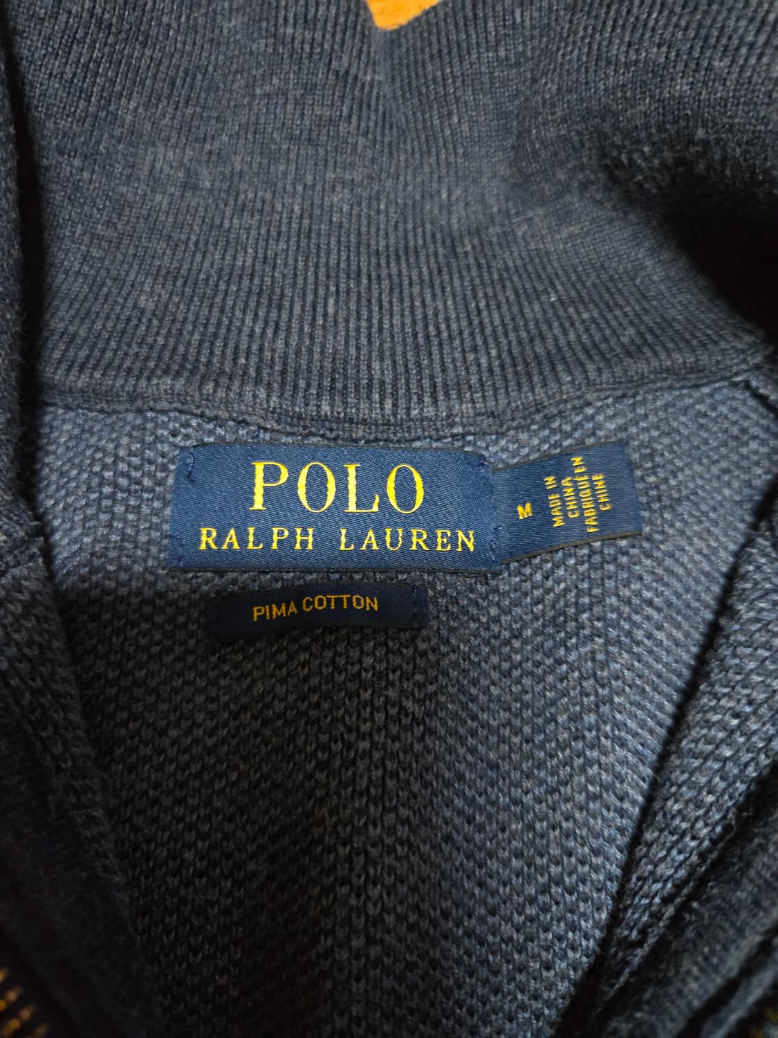폴로 랄프로렌 정품 남성 반집업 니트(M) 상품이미지6