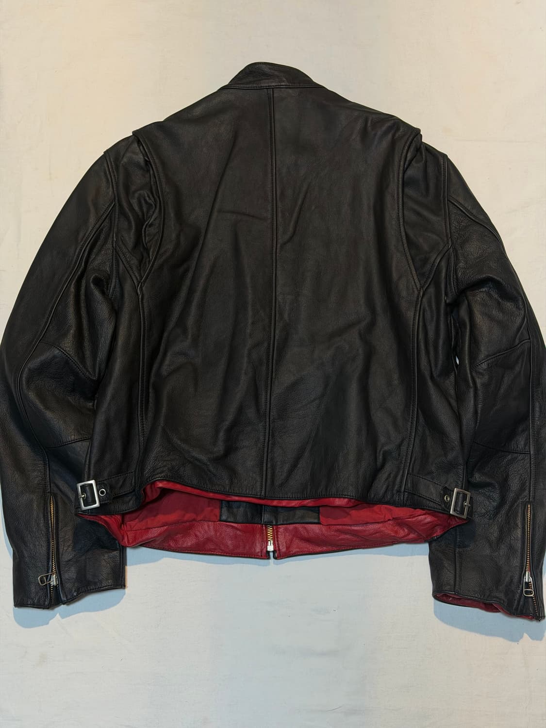 00s 본더치 소가죽 크롭 라이더 레더자켓 블랙 상품이미지3