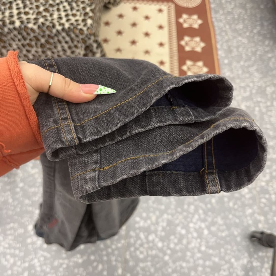 푸부 FUBU 올드스쿨 스트릿 버튼포켓 데님팬츠 31인치 C08877 상품이미지7