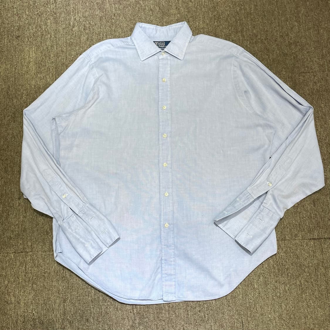 (16 1/2) POLO 폴로 랄프로렌 솔리드 셔츠 드레스셔츠 필립 상품이미지3