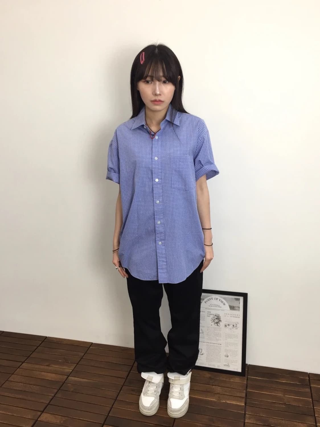 Junko Koshino Blue Check Shirt 상품이미지2