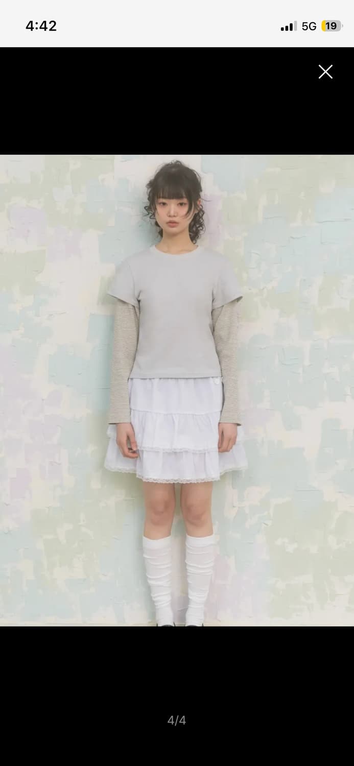 나이엔 레이스 캉캉 스커트  상품이미지2