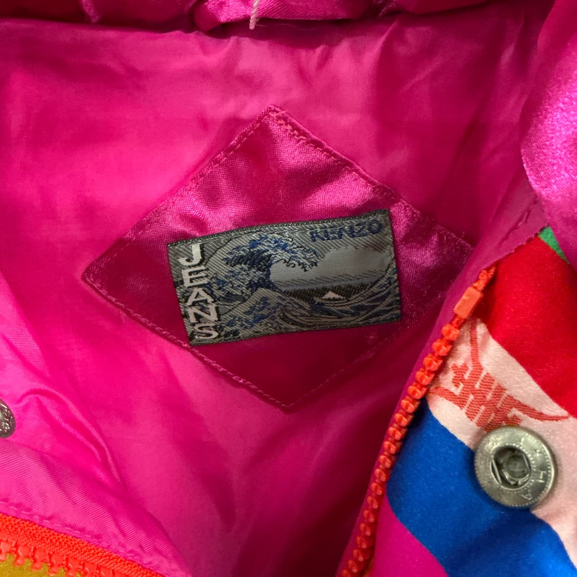 90년대 겐조 레인보우 스트라이프 패딩 상품이미지2