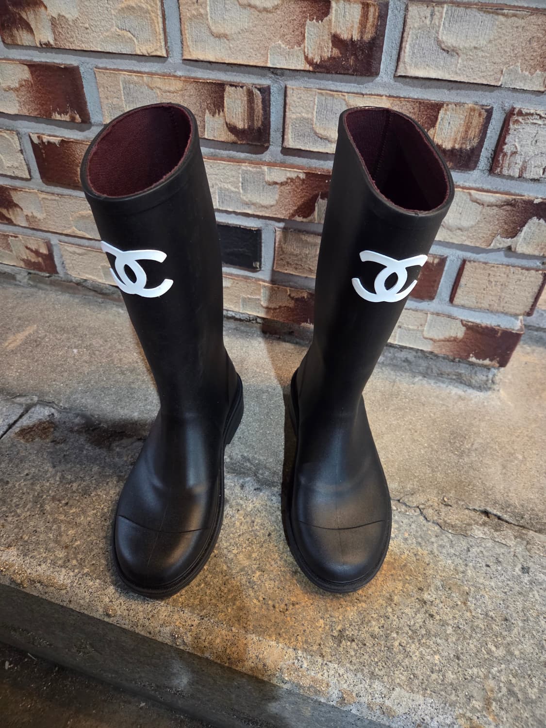 샤넬 블랙 레인부츠 장화 상품이미지1