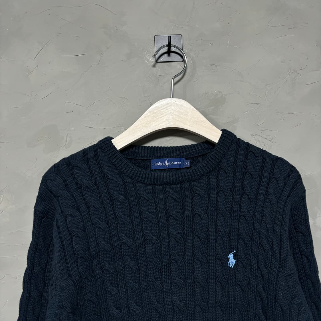 폴로 랄프로렌 꽈배기 니트 네이비 블루 상품이미지2