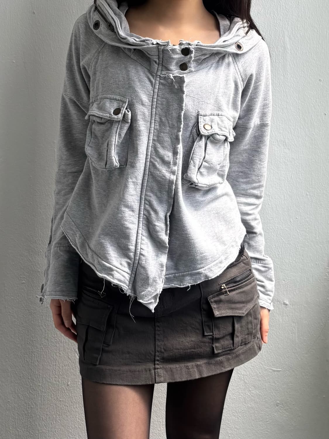 Japanese Vintage Grey Hood Jacket 상품이미지3