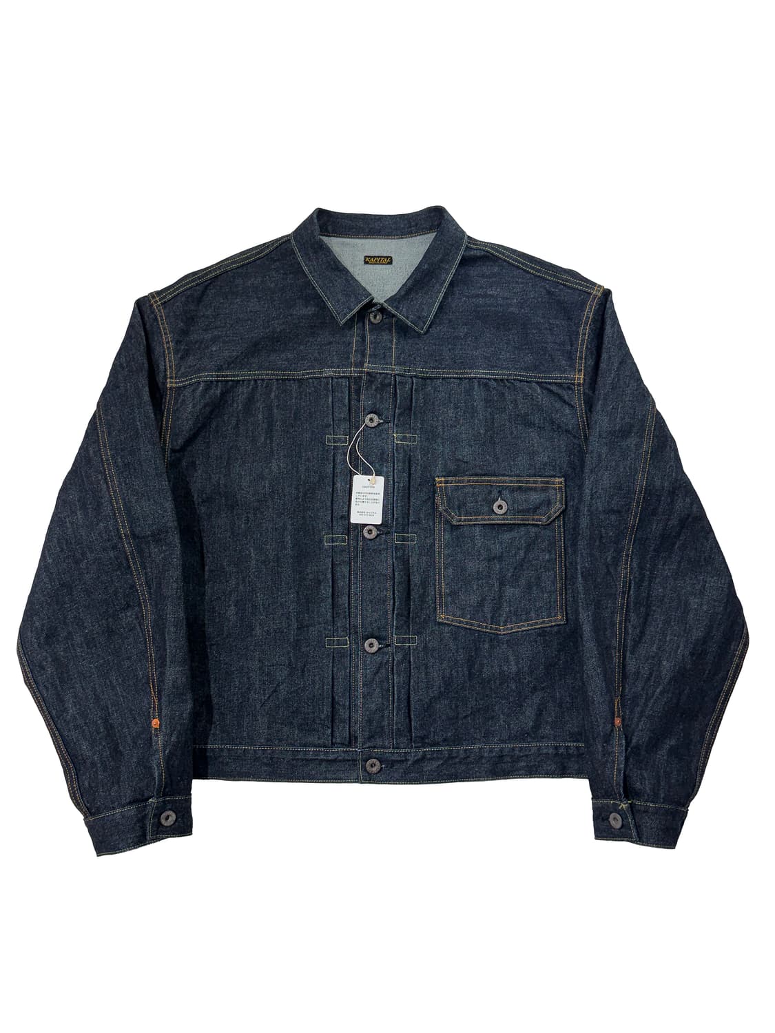 캐피탈 14온즈 데님 원 워시 자켓 인디고 (새상품) 상품이미지1