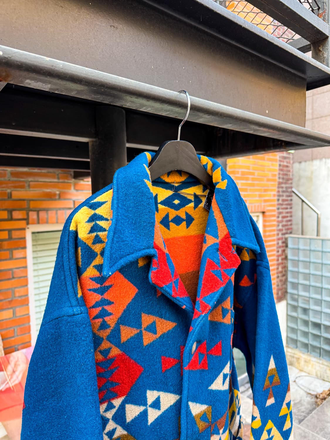 Native Pattern Wool Outdoor Jacket 상품이미지2