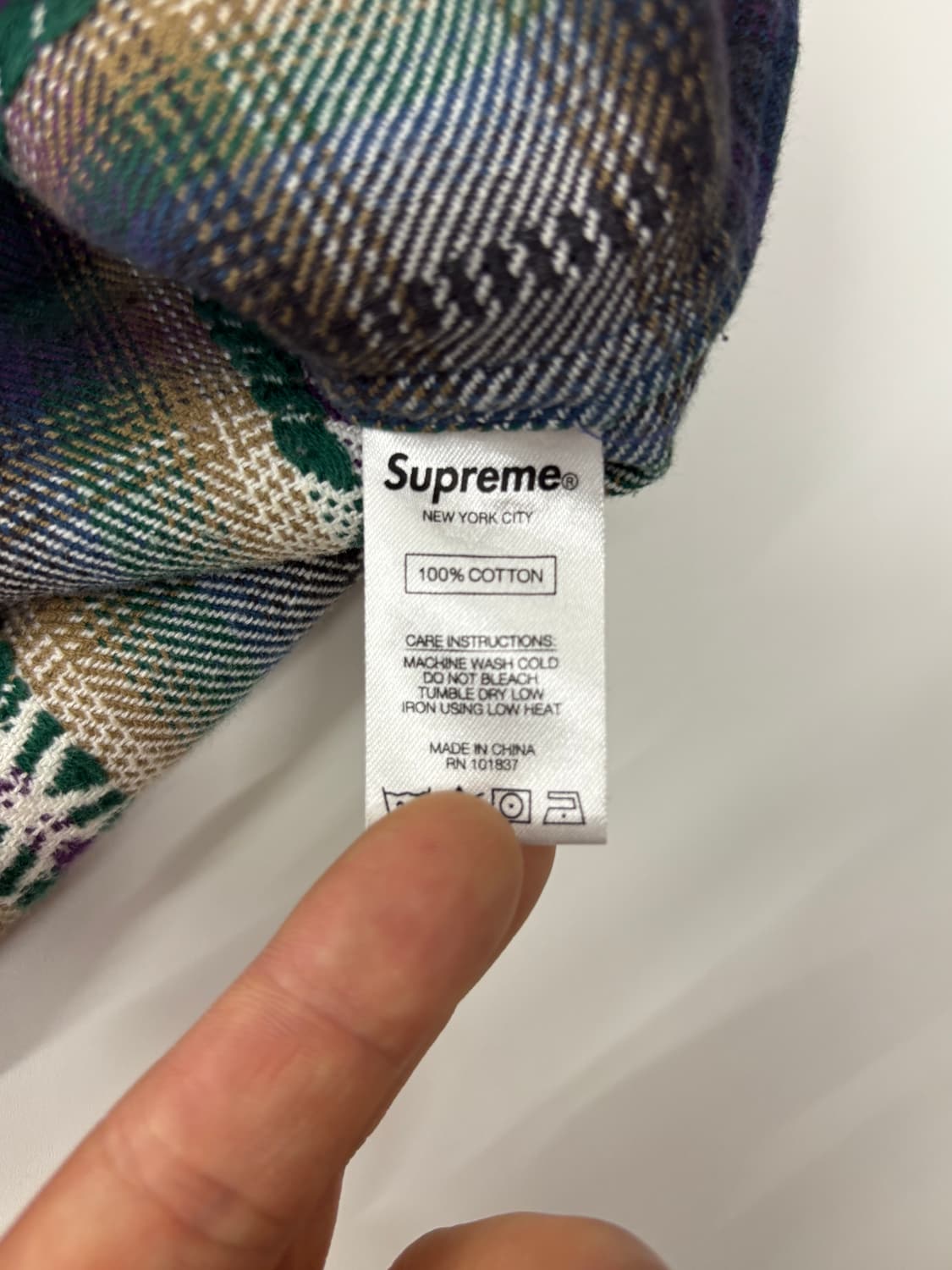 Supreme 슈프림 17fw 플레이드 플란넬 집업 자켓 상품이미지7