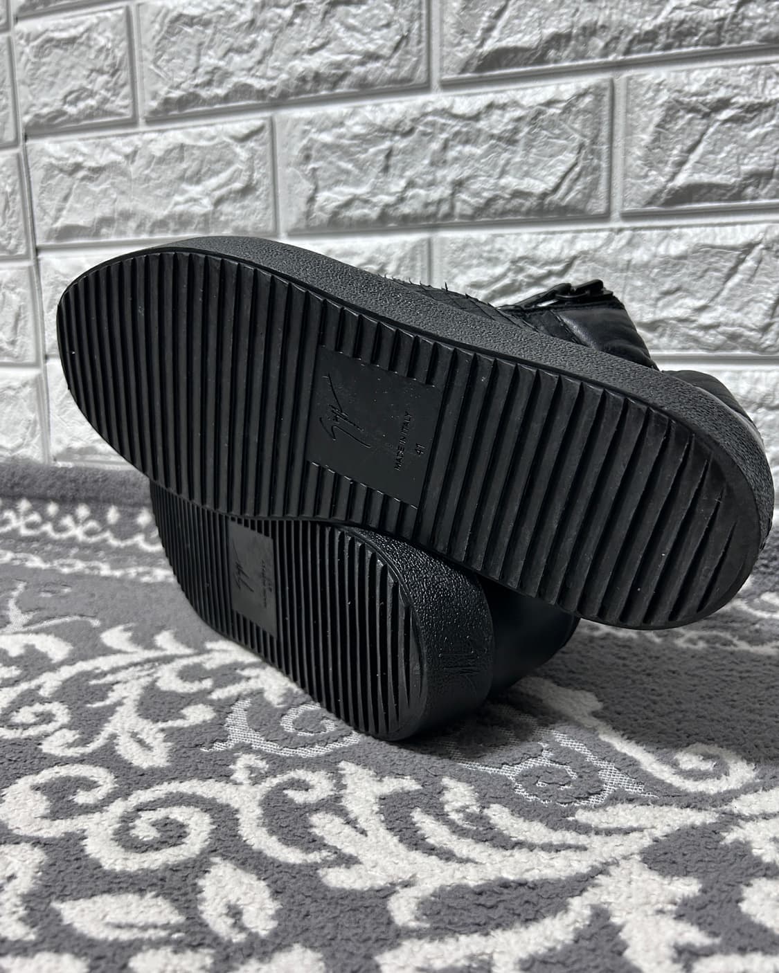 쥬세페자노티 오피움 스네이크 스킨 레더 하이탑 상품이미지5