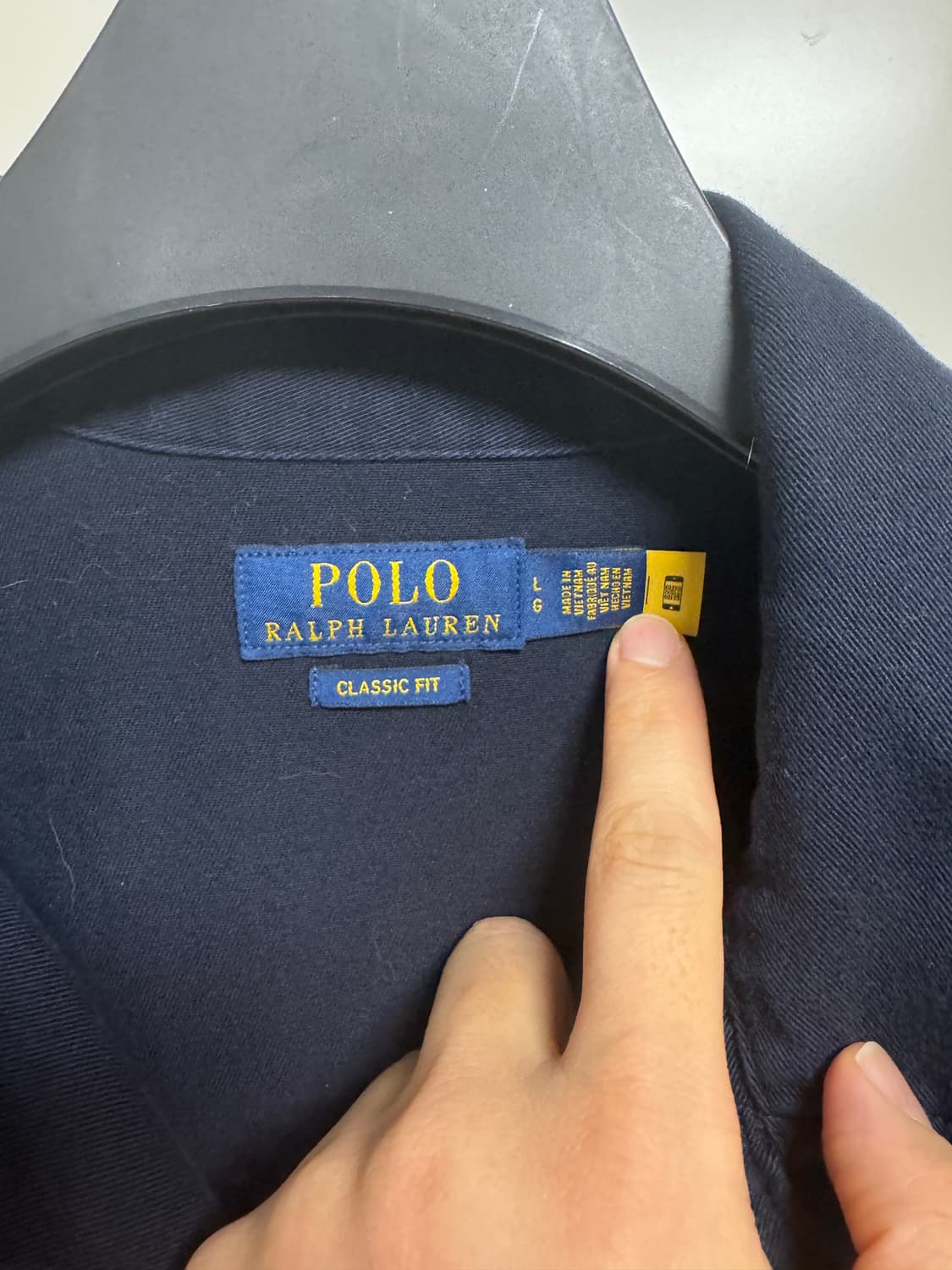 [QR인증]폴로랄프로렌 유틸리티 초어자켓 프렌치워크자켓 네이비 L사이즈 상품이미지2