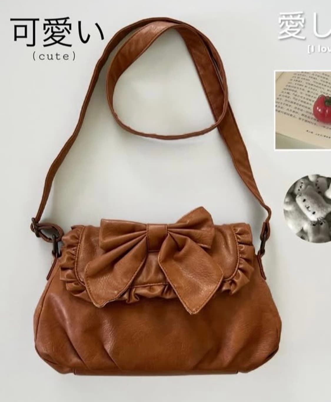 빈티지 모리걸 리본 크로스백 상품이미지1