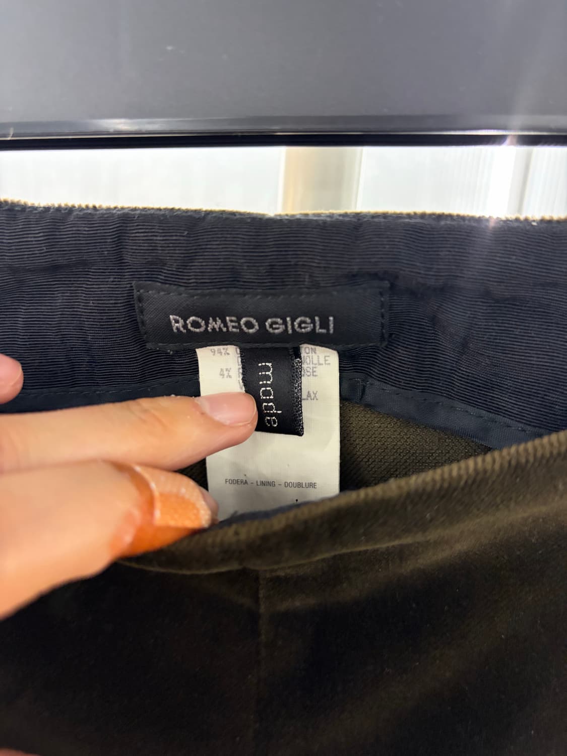 Romeo Gigli Velvet pants 40 상품이미지3