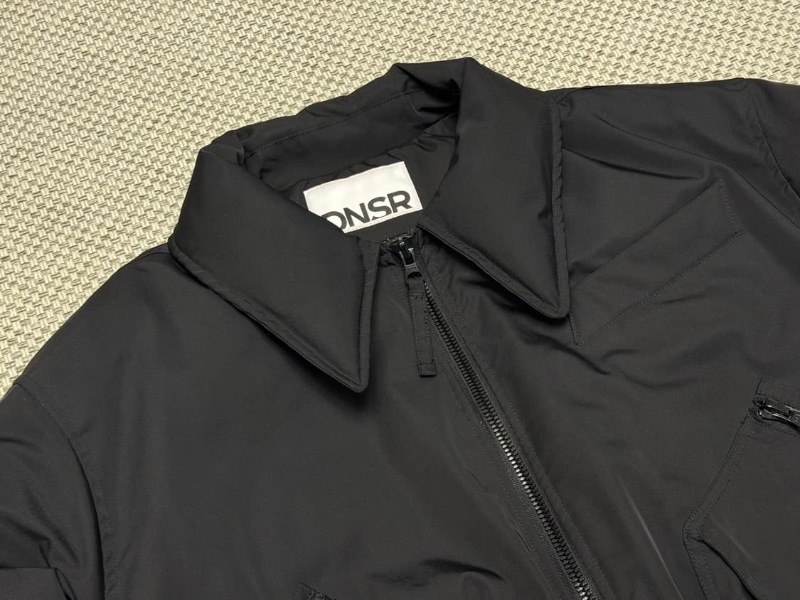 [L] 디앤써 (dnsr) 플라이트 크롭 패딩 점퍼 블랙 상품이미지7