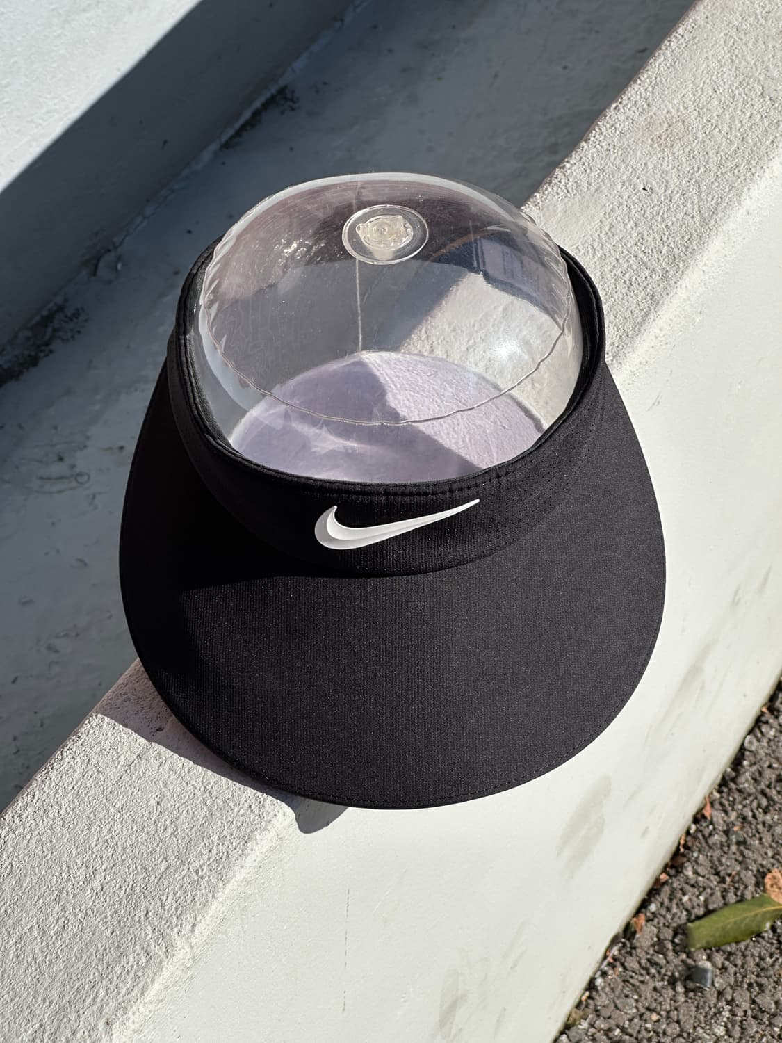 [F] 나이키 로고 블랙 와이드 썬캡 썬바이저 모자 상품이미지1