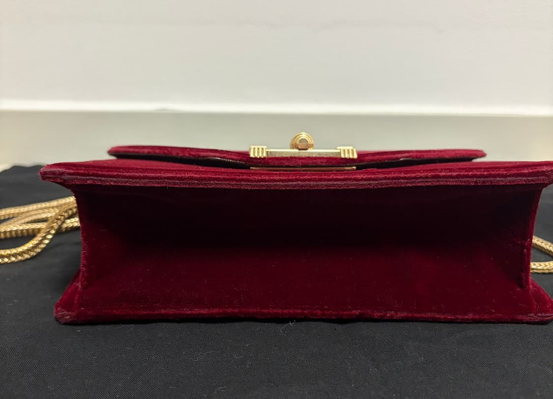 TIME 벨벳 체인 크로스백 버건디 상품이미지7