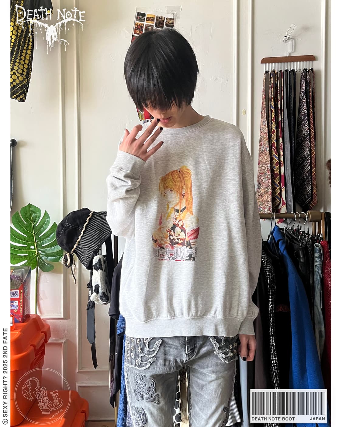 Death Note Bootleg Printed Sweatshirt 상품이미지1