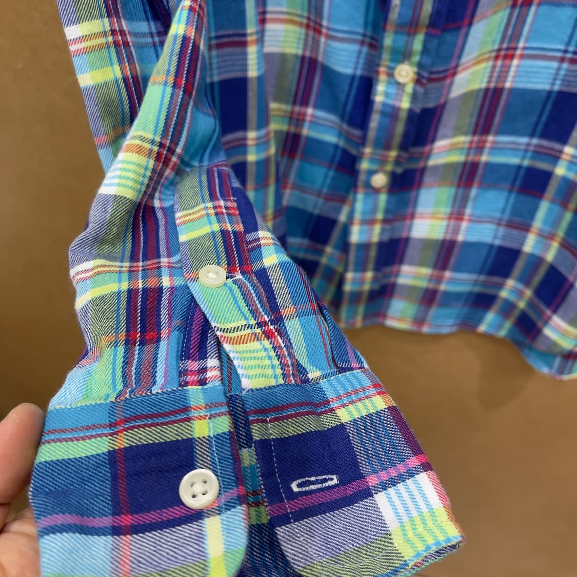 폴로랄프로렌 릴렉스드핏 체크셔츠(옐로우포니) 상품이미지6